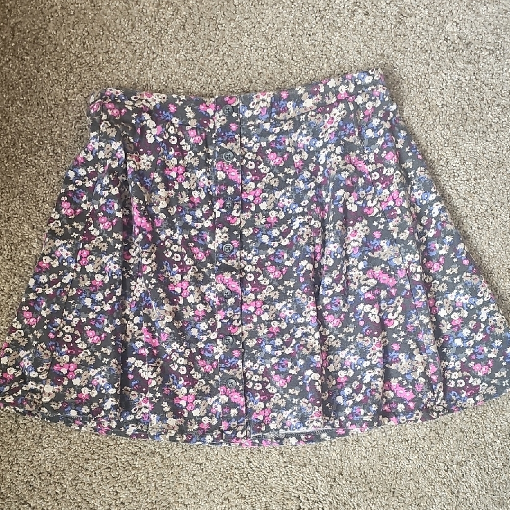 Floral Button-Up Skirt AEO - small